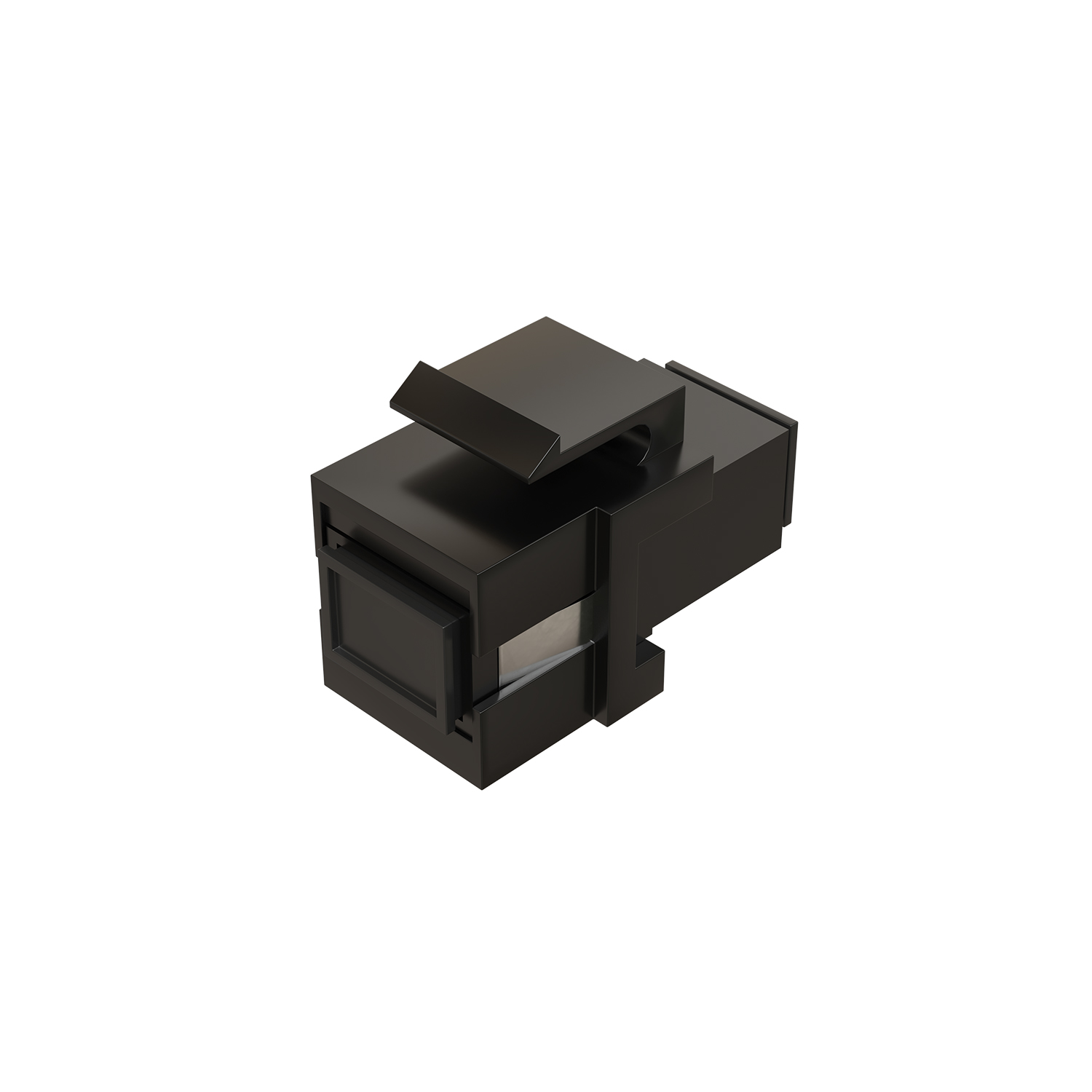 Модуль коммутационный типа Keystone SC/UPC SM 9/125 OS2, розетка цвет черный, пластик цвет черный