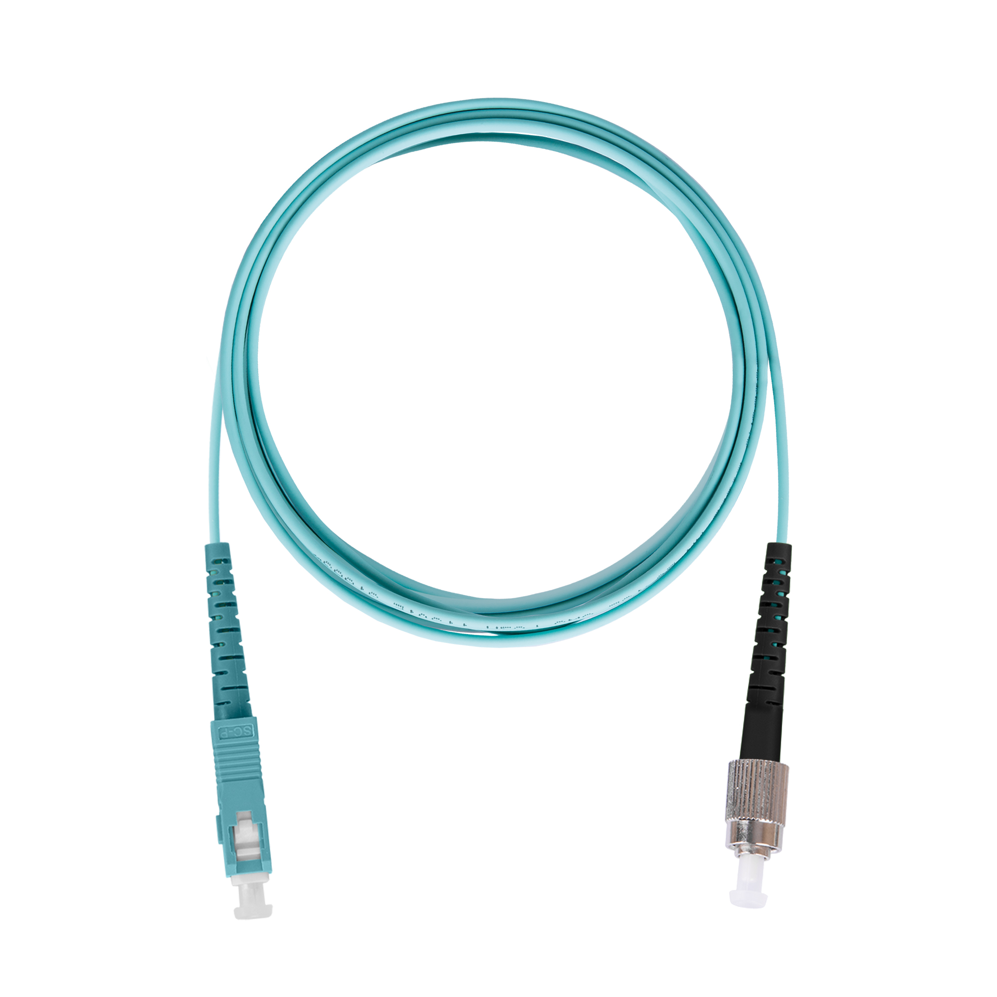Шнур оптический переходной, одинарный, многомодовый MM 50/125 OM3, SC/UPC-FC/UPC, LSZH нг(A)-HF, 5 м