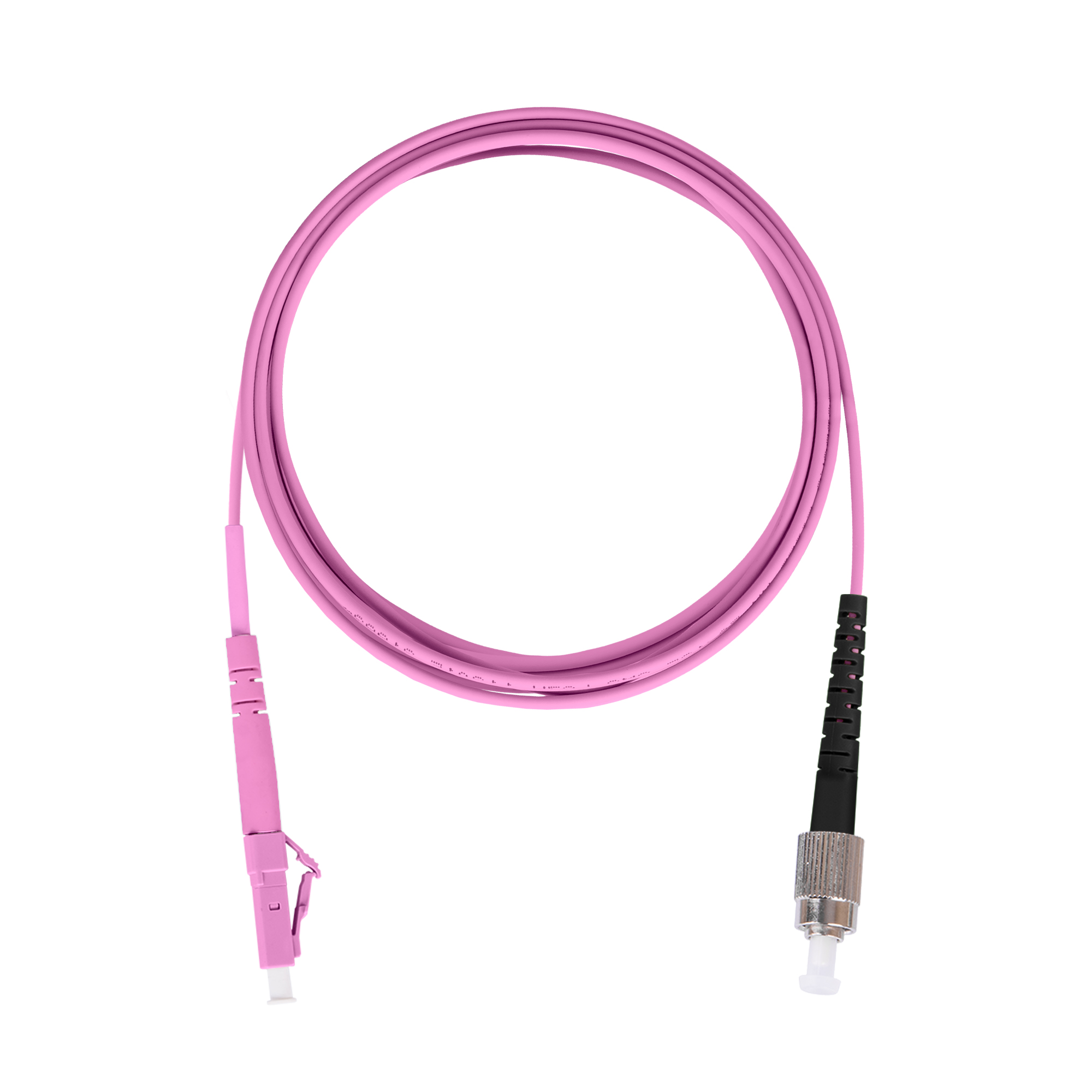Шнур оптический переходной, одинарный, многомодовый MM 50/125 OM4, LC/UPC-FC/UPC, LSZH нг(A)-HF, 2 м