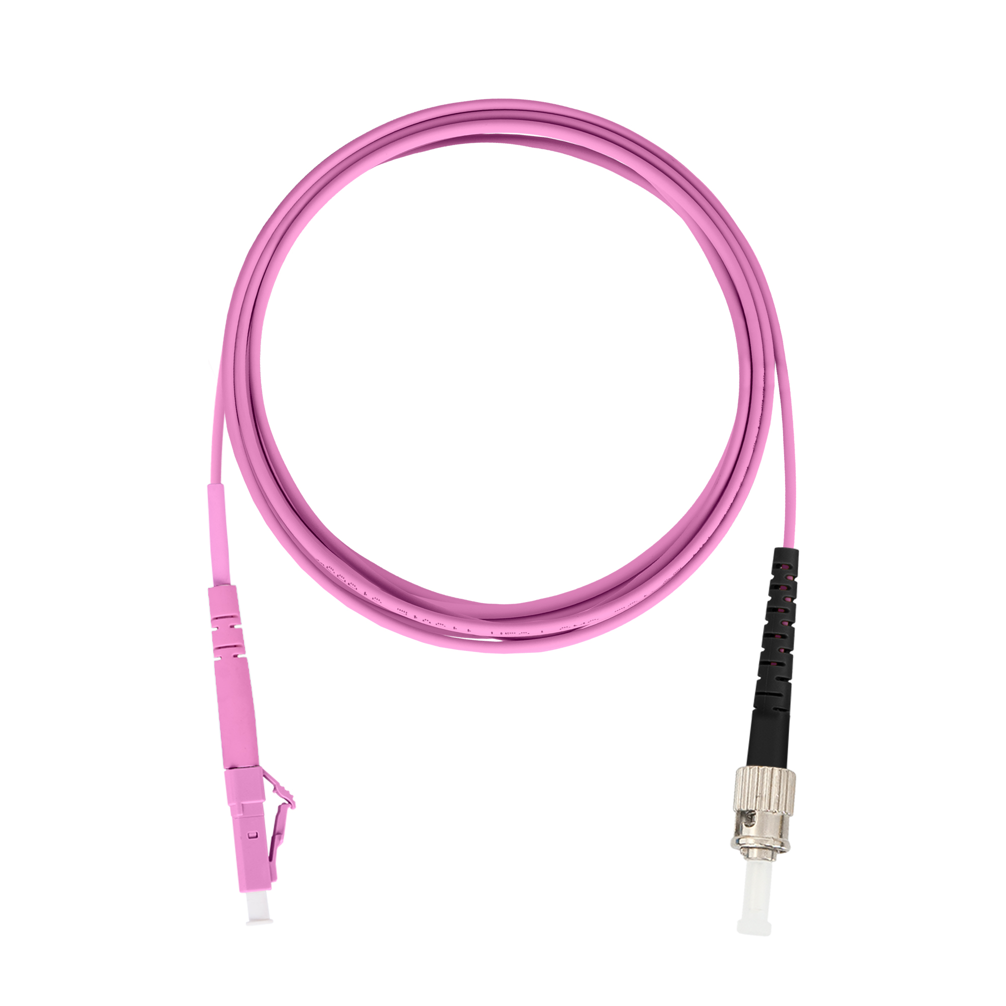 Шнур оптический переходной, одинарный, многомодовый MM 50/125 OM4, LC/UPC-ST/UPC, LSZH нг(A)-HF, 10 м