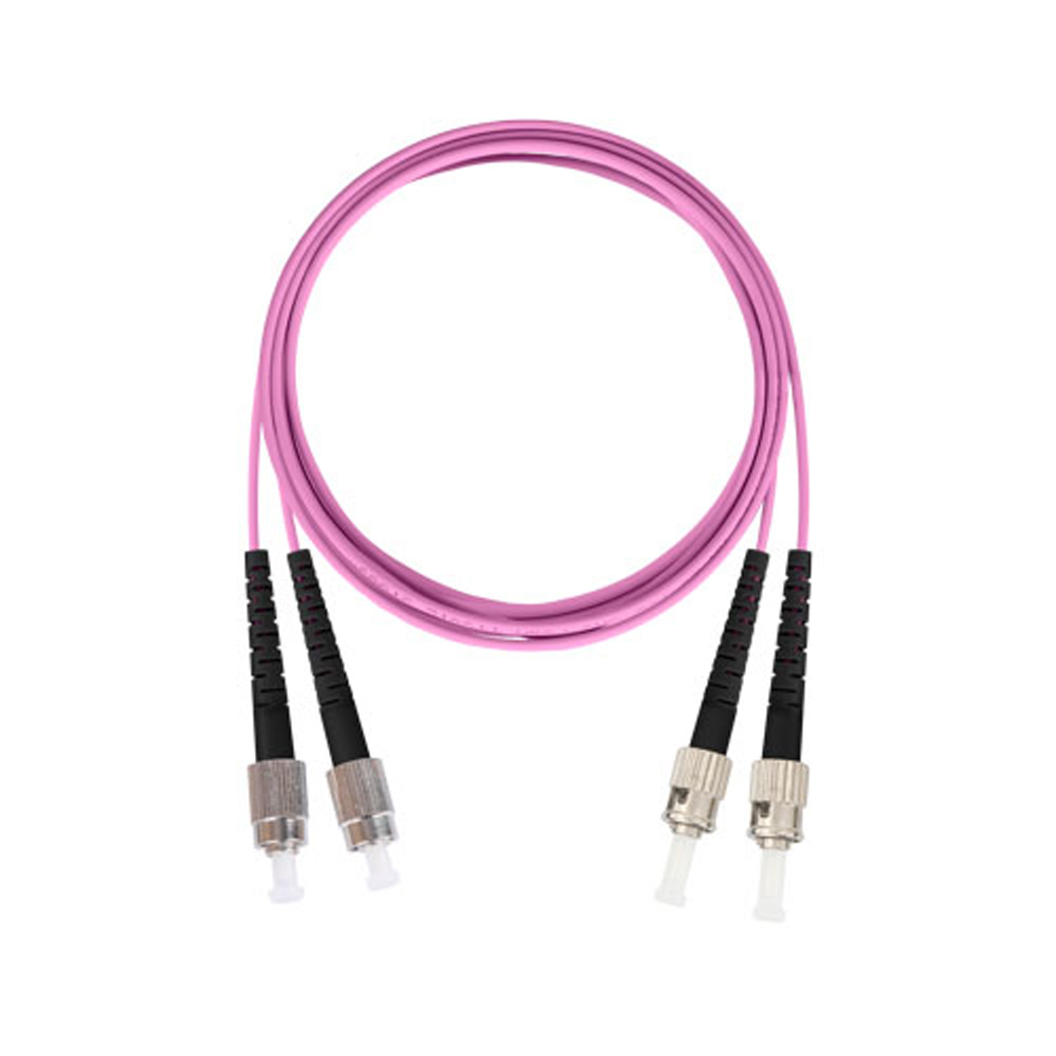 Шнур оптический переходной, двойной, многомодовый MM 50/125 OM4, FC/UPC-ST/UPC, LSZH нг(A)-HF, 10 м