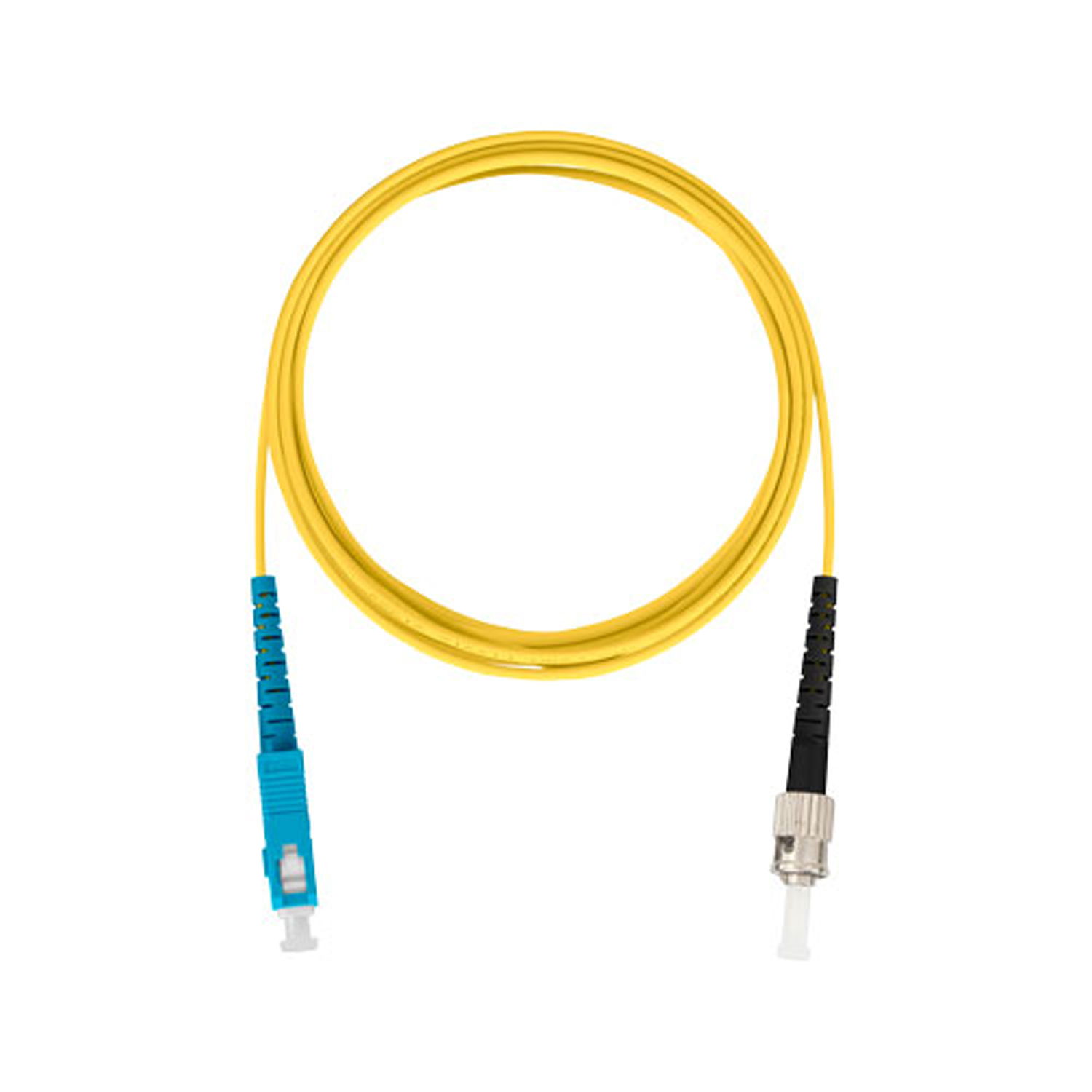 Шнур оптический переходной, одинарный, одномодовый SM 9/125 OS2, SC/UPC-ST/UPC, LSZH нг(A)-HF, 2 м