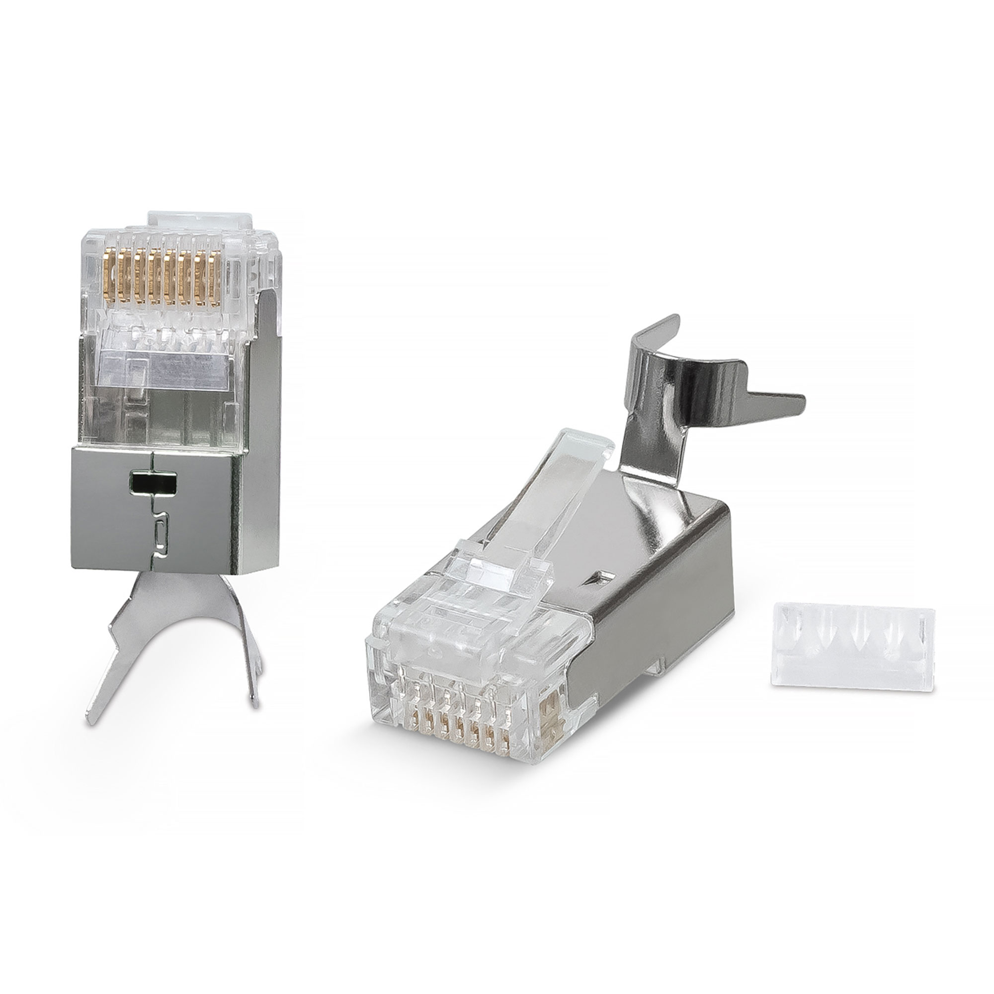 Коннектор RJ-45, STP, Кат.6A, универсальный, со вставкой, уп-ка 100 шт.