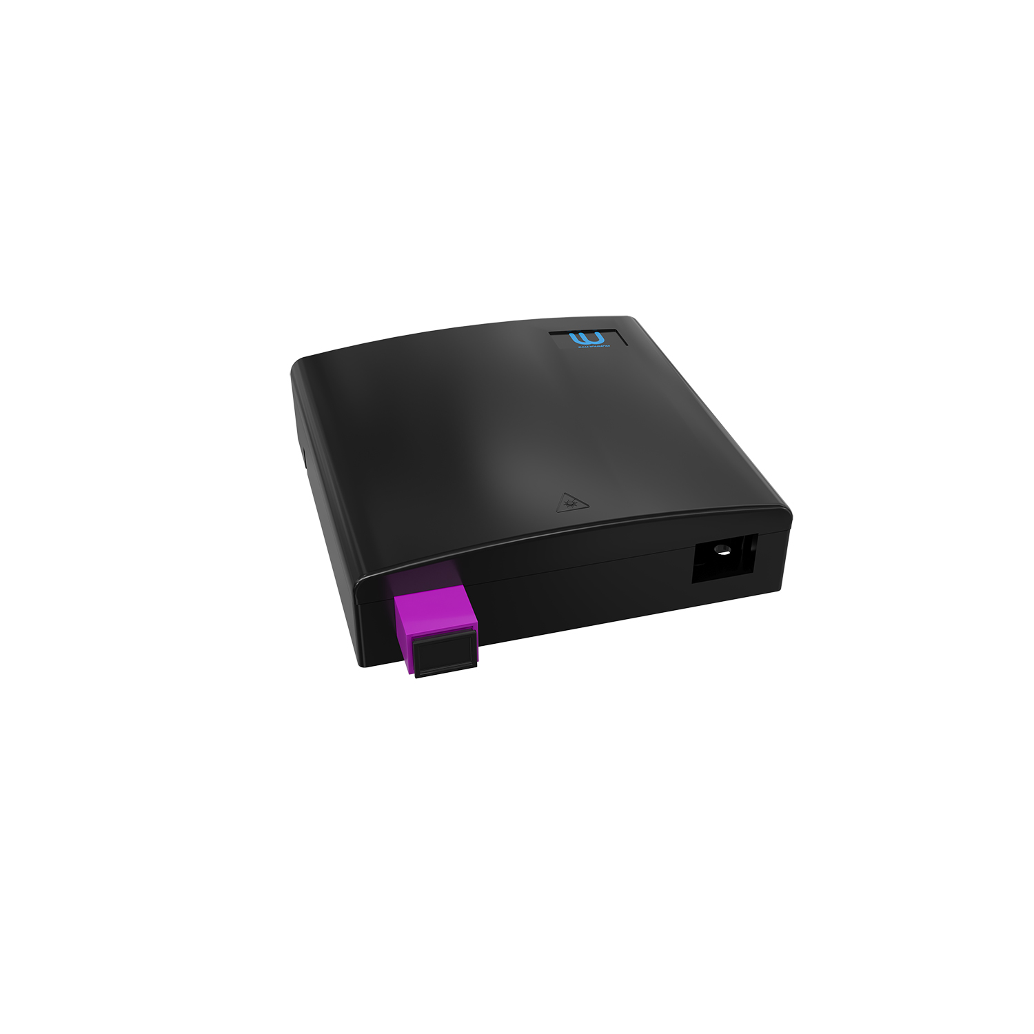Настенная коробка, полный комплект, SC/UPC, MM 50/125 OM4, 1 порт, ABC, 86х86х24 мм, цвет черный