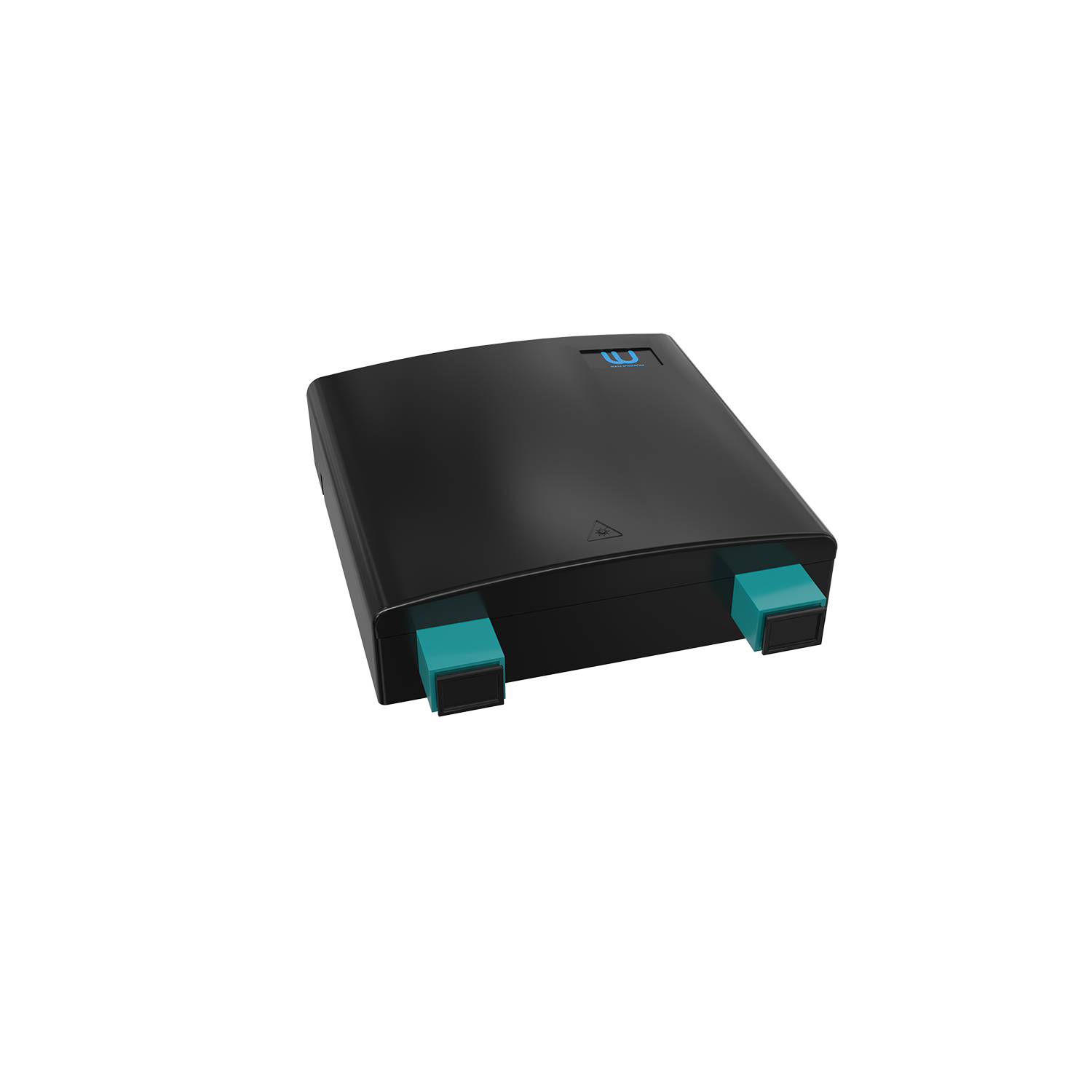 Настенная коробка, полный комплект, SC/UPC, MM 50/125 OM3, 2 порта, ABC, 86х86х24 мм, цвет черный