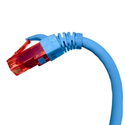 Шнур коммутационный (патч-корд) неэкранированный U/UTP, 28 AWG, Кат.6, LSZH нг(А)-HF, цвет синий, 2.0 м