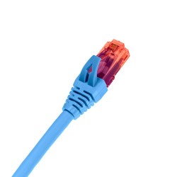 Шнур коммутационный (патч-корд) неэкранированный U/UTP, 28 AWG, Кат.6, LSZH нг(А)-HF, цвет синий, 2.0 м
