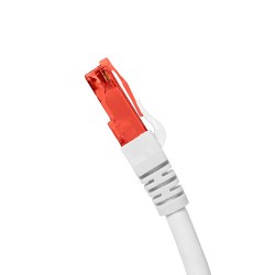 Шнур коммутационный (патч-корд) U/UTP Кат.6, LSZH нг(A)-HF, цвет белый, 0.5 м