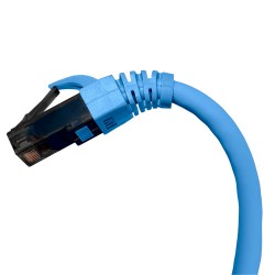 Шнур коммутационный (патч-корд) неэкранированный U/UTP, 28 AWG, Кат.6A, LSZH нг(А)-HF, цвет синий, 0.5 м