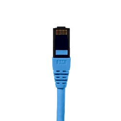 Шнур коммутационный (патч-корд) неэкранированный U/UTP, 28 AWG, Кат.6A, LSZH нг(А)-HF, цвет синий, 0.5 м