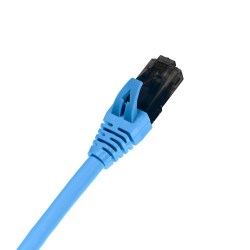 Шнур коммутационный (патч-корд) неэкранированный U/UTP, 28 AWG, Кат.6A, LSZH нг(А)-HF, цвет синий, 0.5 м