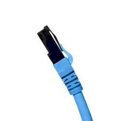 Шнур коммутационный (патч-корд) неэкранированный U/UTP, 28 AWG, Кат.6A, LSZH нг(А)-HF, цвет синий, 0.5 м
