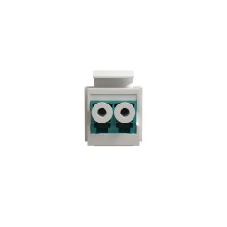 Модуль коммутационный типа Keystone 2LC/UPC MM 50/125, цвет белый