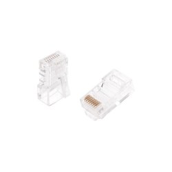 Коннектор RJ-45, Кат.5e, 50µ, универсальный, не экранированный, уп-ка 100 шт