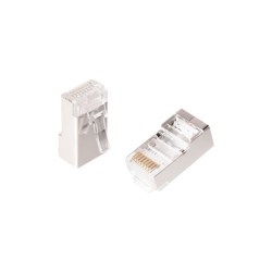 Коннектор RJ-45, Кат.5e, 50µ, универсальный, экранированный, уп-ка 100 шт